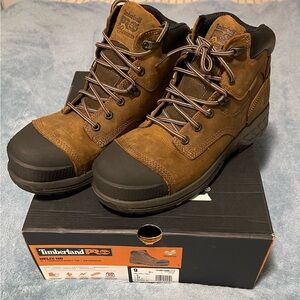TIMBERLAND PRO Men’s Lace-up Helix HD Steel Toe Anti-Fatigue Boots (Size- 9) NWT